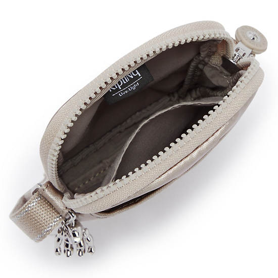 Kipling Tally Metallic Crossbody Mobilveske Beige | NO 1847VR